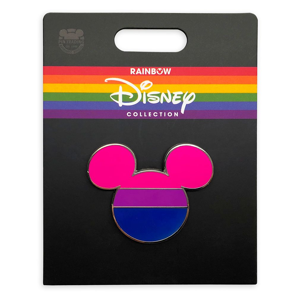 Disney Pride Collection Mickey Mouse Icon Pin – Bisexual Flag