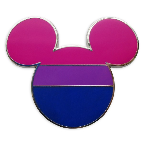 Disney Pride Collection Mickey Mouse Icon Pin – Bisexual Flag