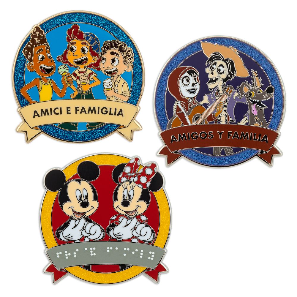 Friends and Family in Park Languages Mystery Pin Blind Pack – Disney One Family Pin Celebration 2022 – 2-Pc. – Limited Release