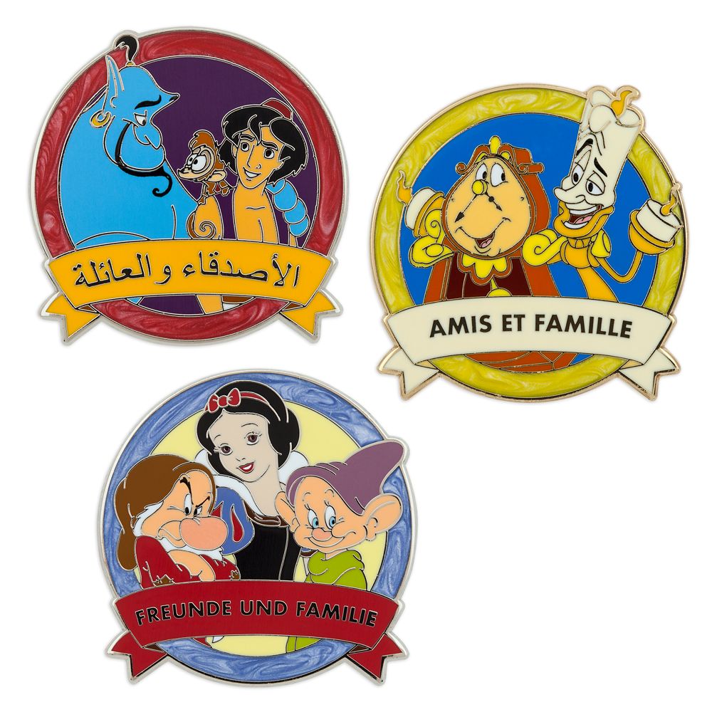 Friends and Family in Park Languages Mystery Pin Blind Pack – Disney One Family Pin Celebration 2022 – 2-Pc. – Limited Release