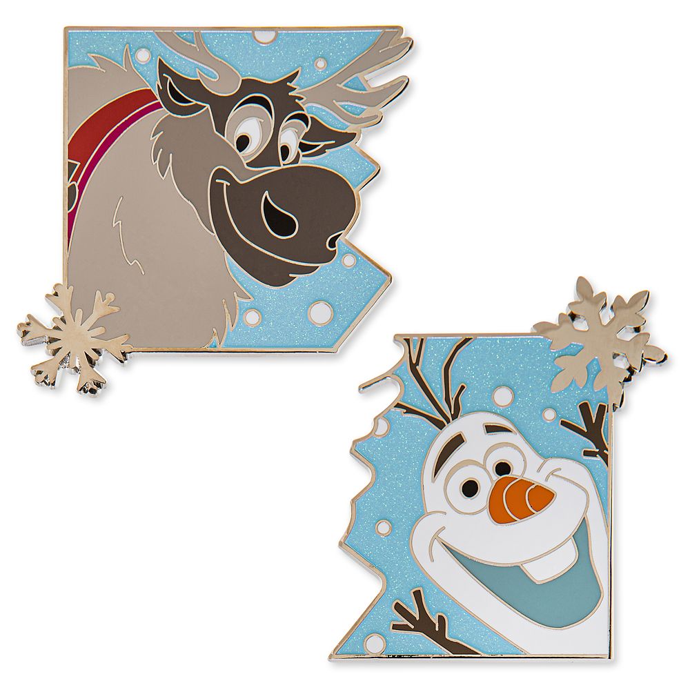 Olaf and Sven – Frozen – Pin Pals – Disney One Family Pin Celebration 2022 – Limited Edition