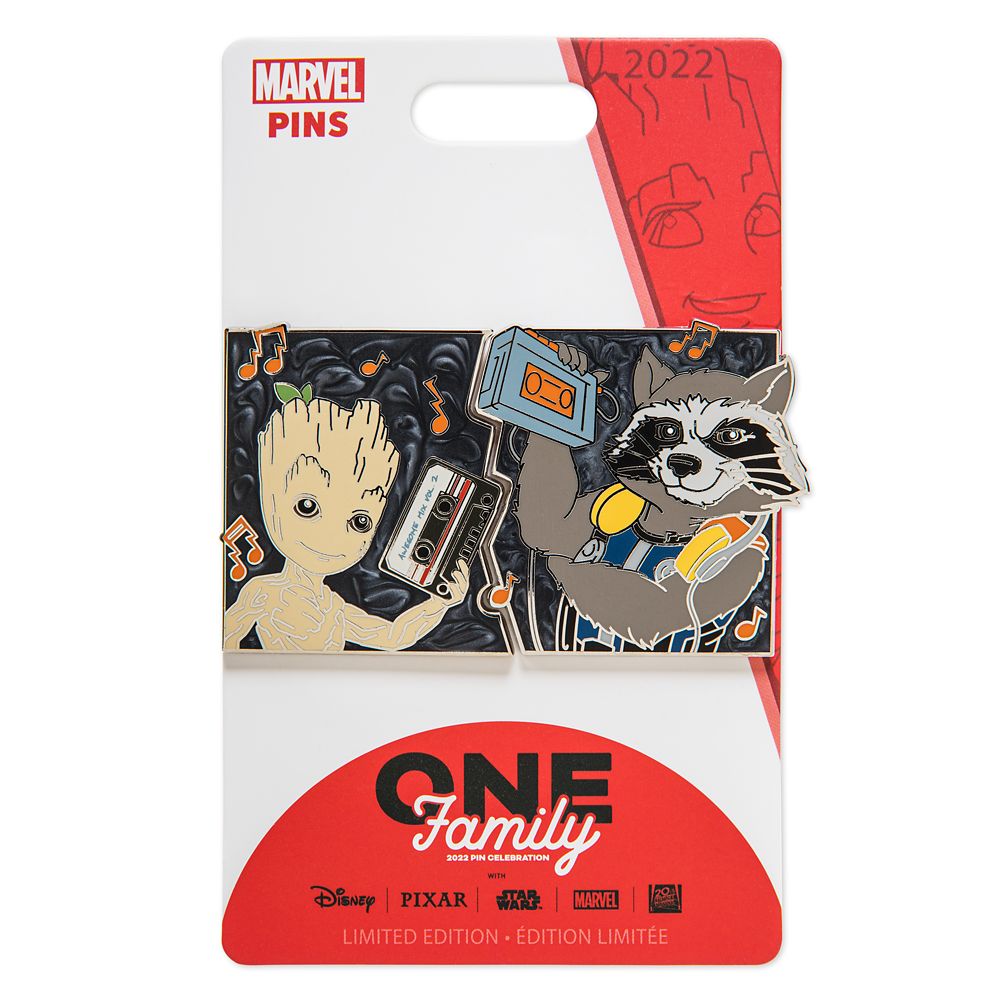 Rocket and Groot – Guardians of the Galaxy – Pin Pals – Disney One Family Pin Celebration 2022 – Limited Edition