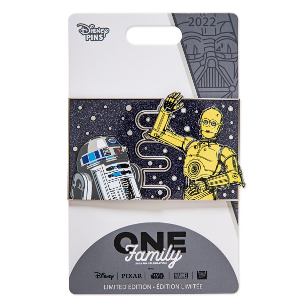 R2-D2 and C-3P0 – Star Wars – Pin Pals – Disney One Family Pin Celebration 2022 – Limited Edition