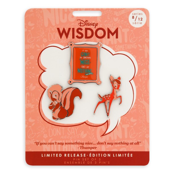 Disney Wisdom Pin Set – Bambi – August – Limited Release