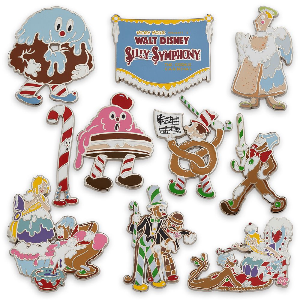 Silly Symphony Pin Set – The Cookie Carnival – Limited Edition – Disney&reg; Visa&reg; Cardmember Exclusive