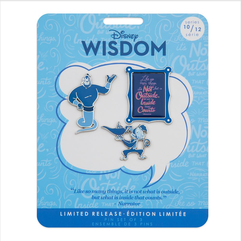 Disney Wisdom Pin Set – Genie – Aladdin – October – Limited Release