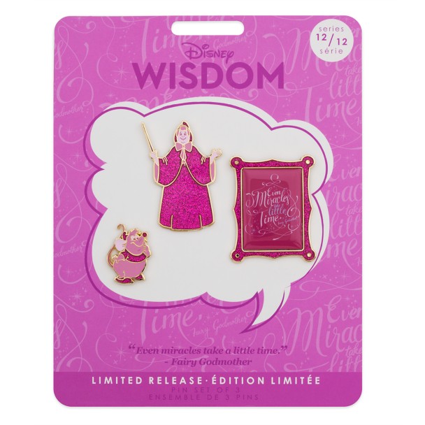 Disney Wisdom Pin Set – Fairy Godmother – Cinderella – December – Limited Release