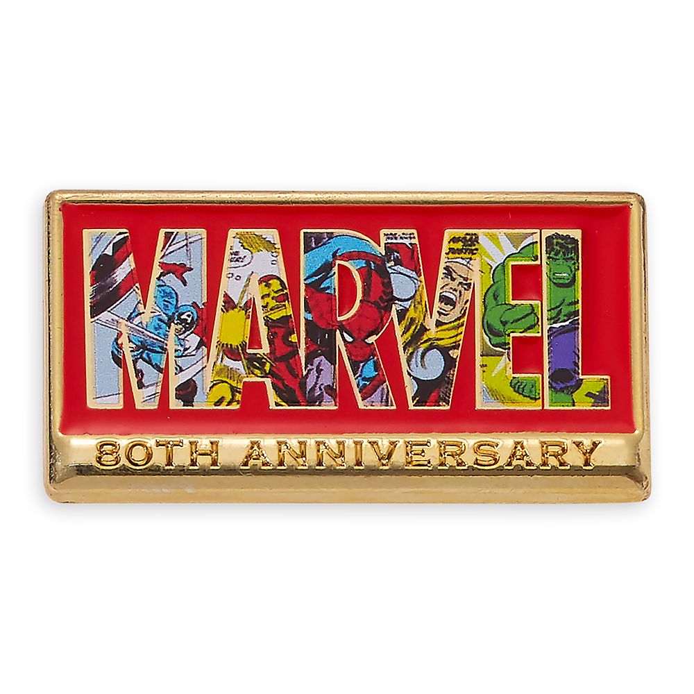 Marvel 80th Anniversary Logo Pin – Limited Release