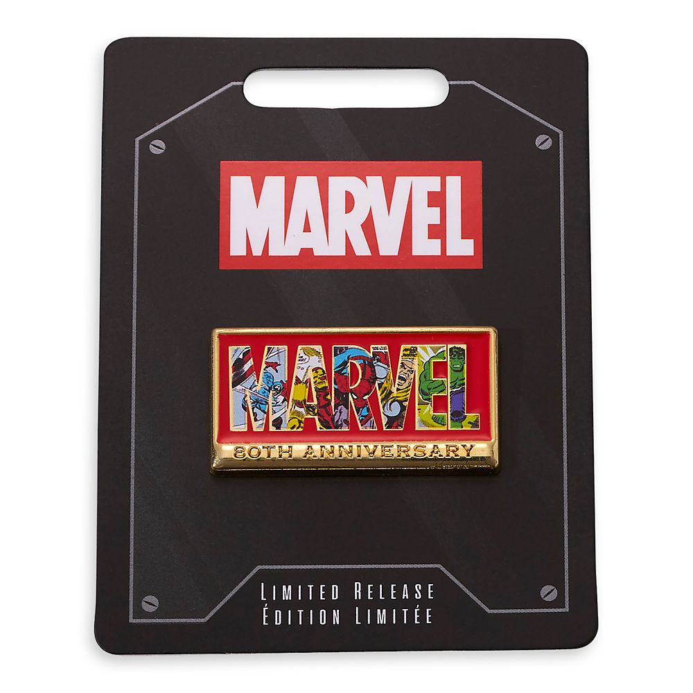 Marvel 80th Anniversary Logo Pin – Limited Release