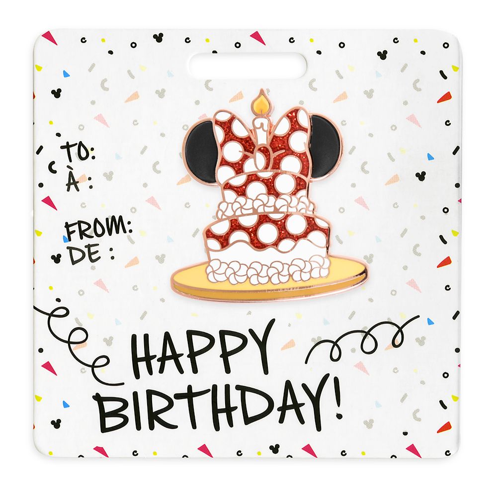 Minnie Mouse Pin Happy Birthday Shopdisney