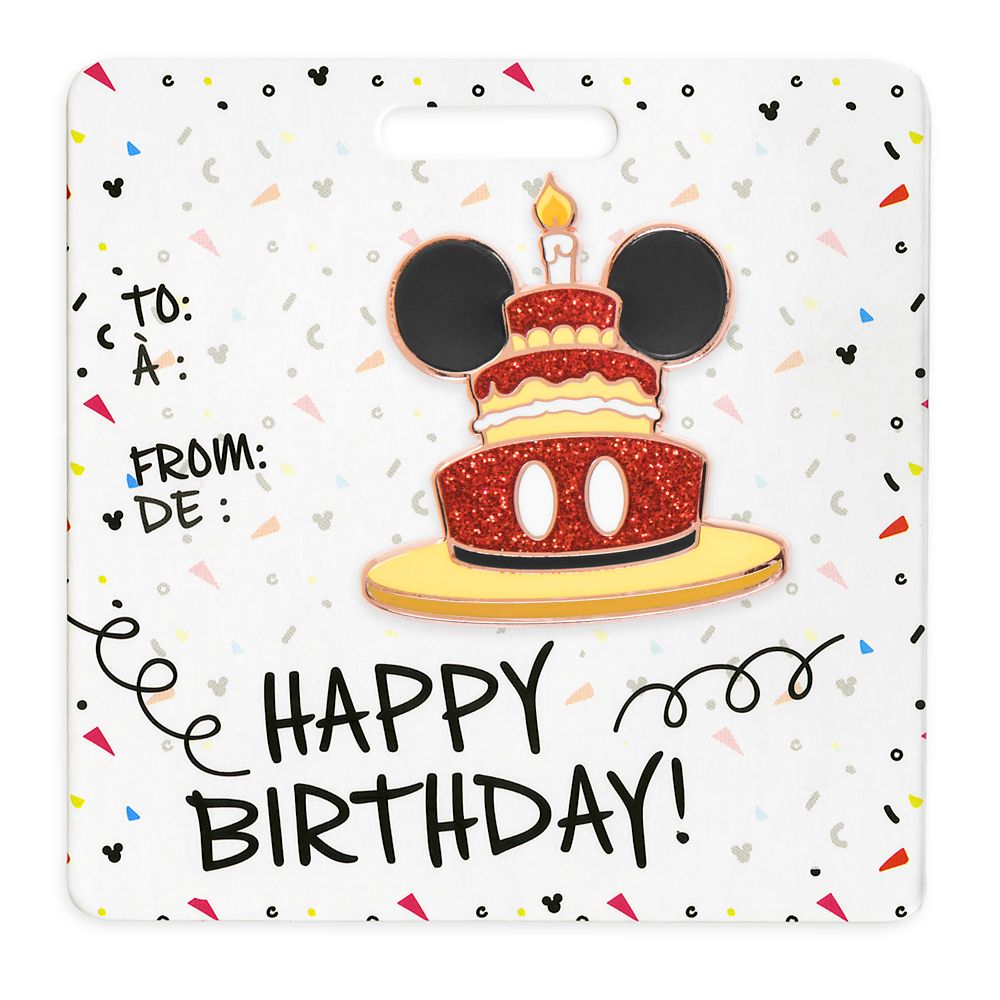 Mickey Mouse Pin Happy Birthday Shopdisney