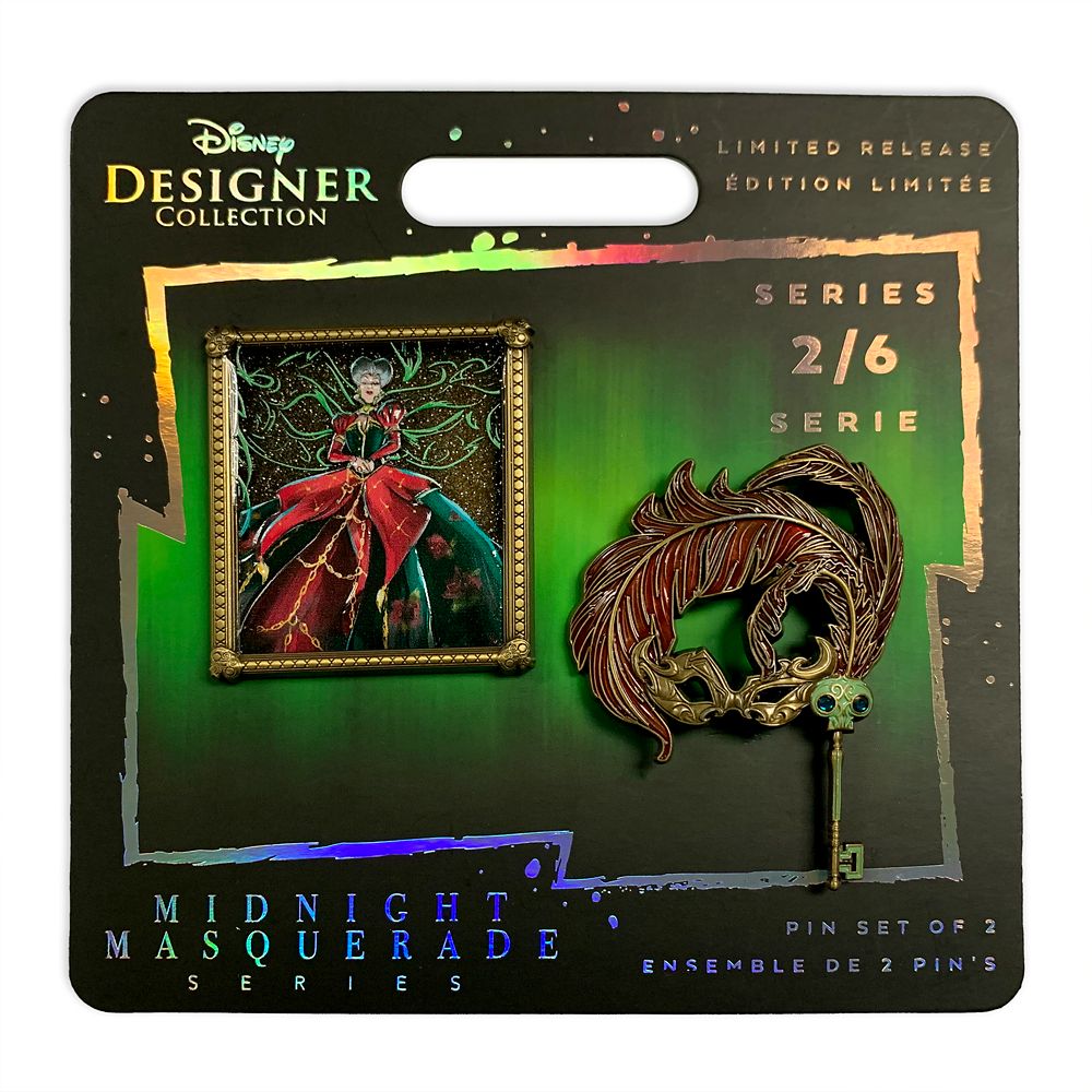 Lady Tremaine Disney Designer Collection Midnight Masquerade Pin Set – Villains – Limited Release