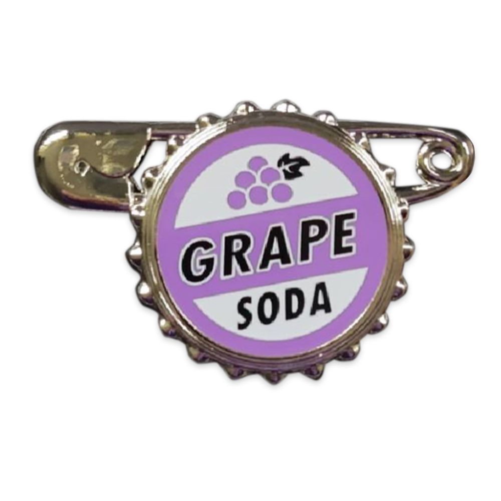 Grape Soda Bottlecap Gift Pin – Up is now available online