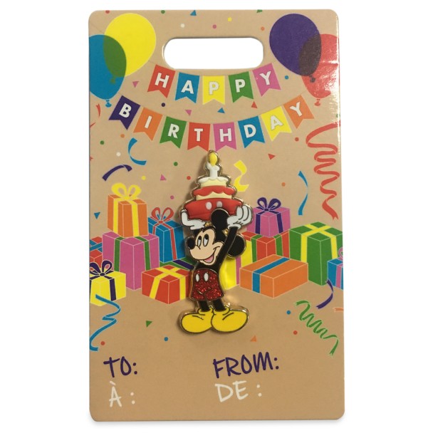 Mickey Mouse Flair Birthday Pin
