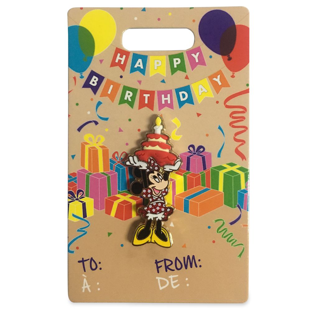 Minnie Mouse Flair Birthday Pin