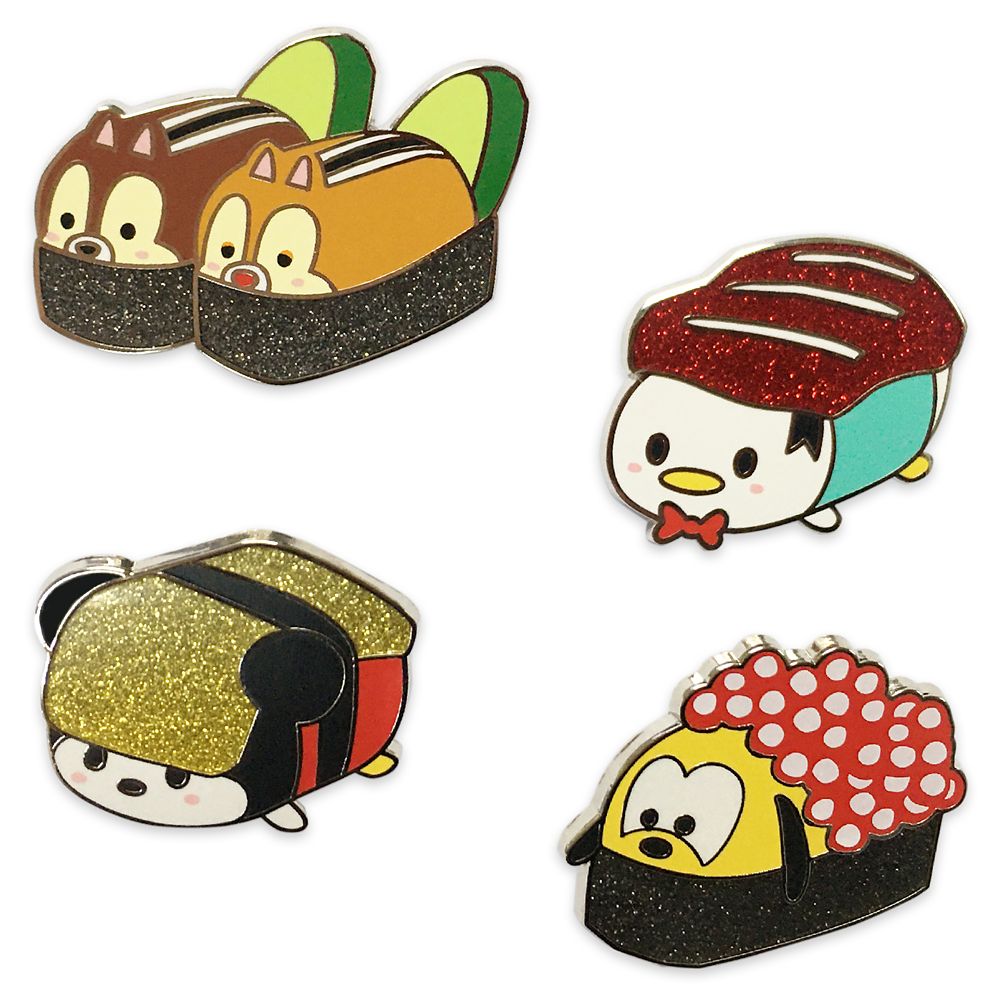 Mickey Mouse and Friends Sushi Flair Pin Set is now out for purchase