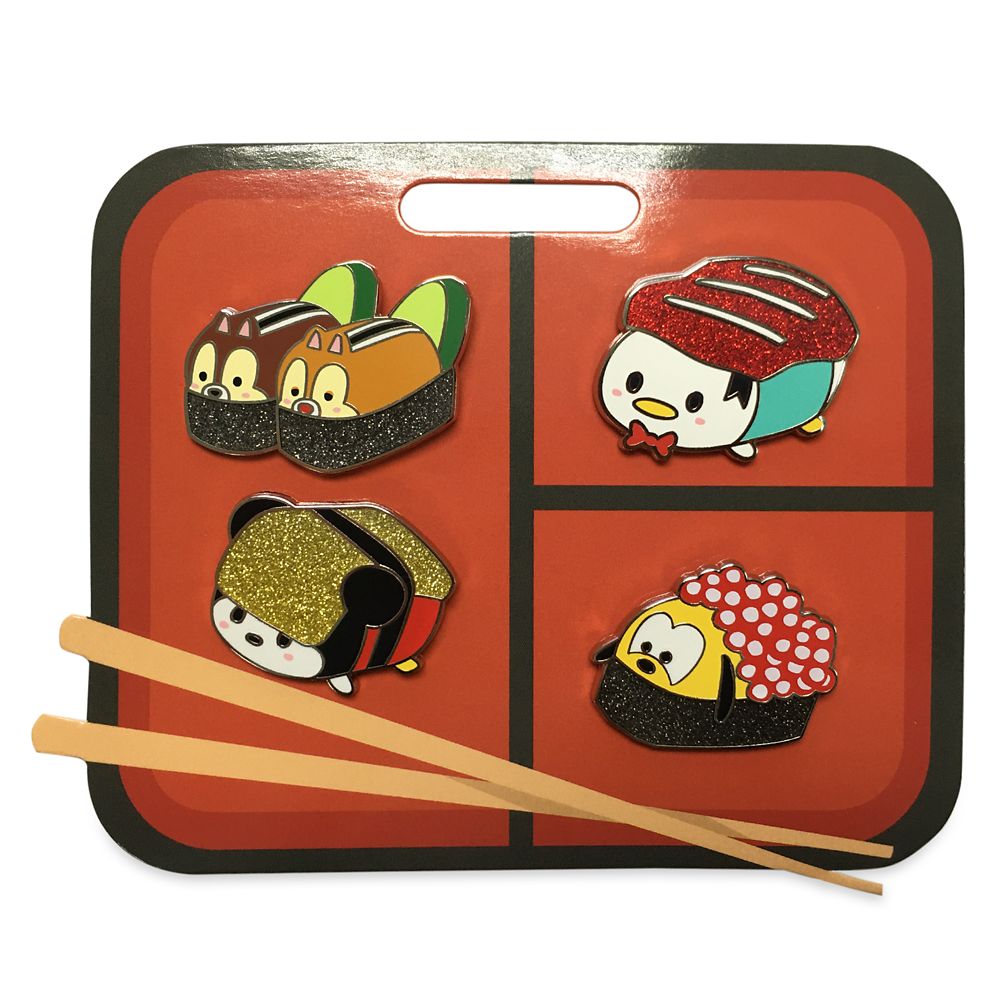 Mickey Mouse and Friends Sushi Flair Pin Set