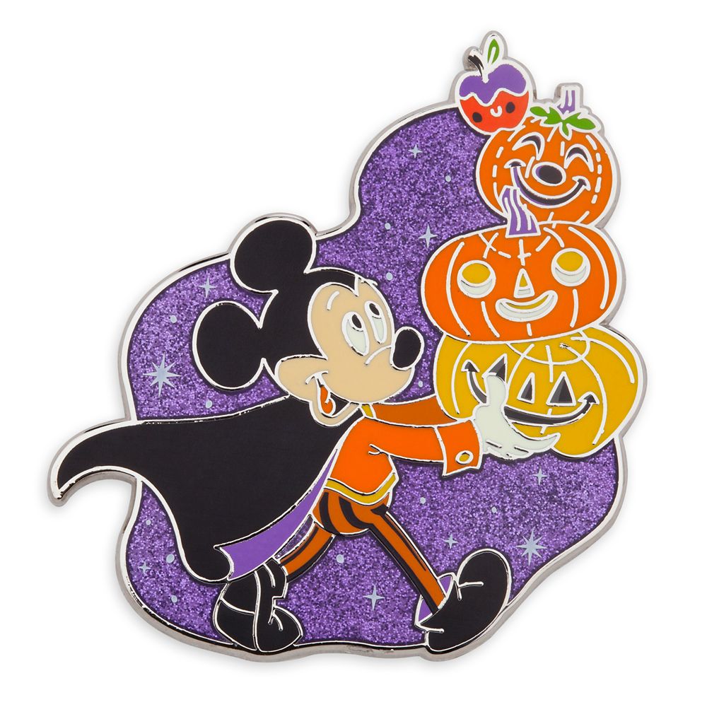 Mickey Mouse Jack-o'-Lantern Halloween Pin