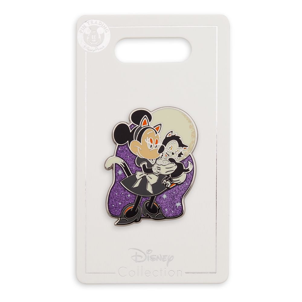 Minnie Mouse and Figaro Halloween Pin