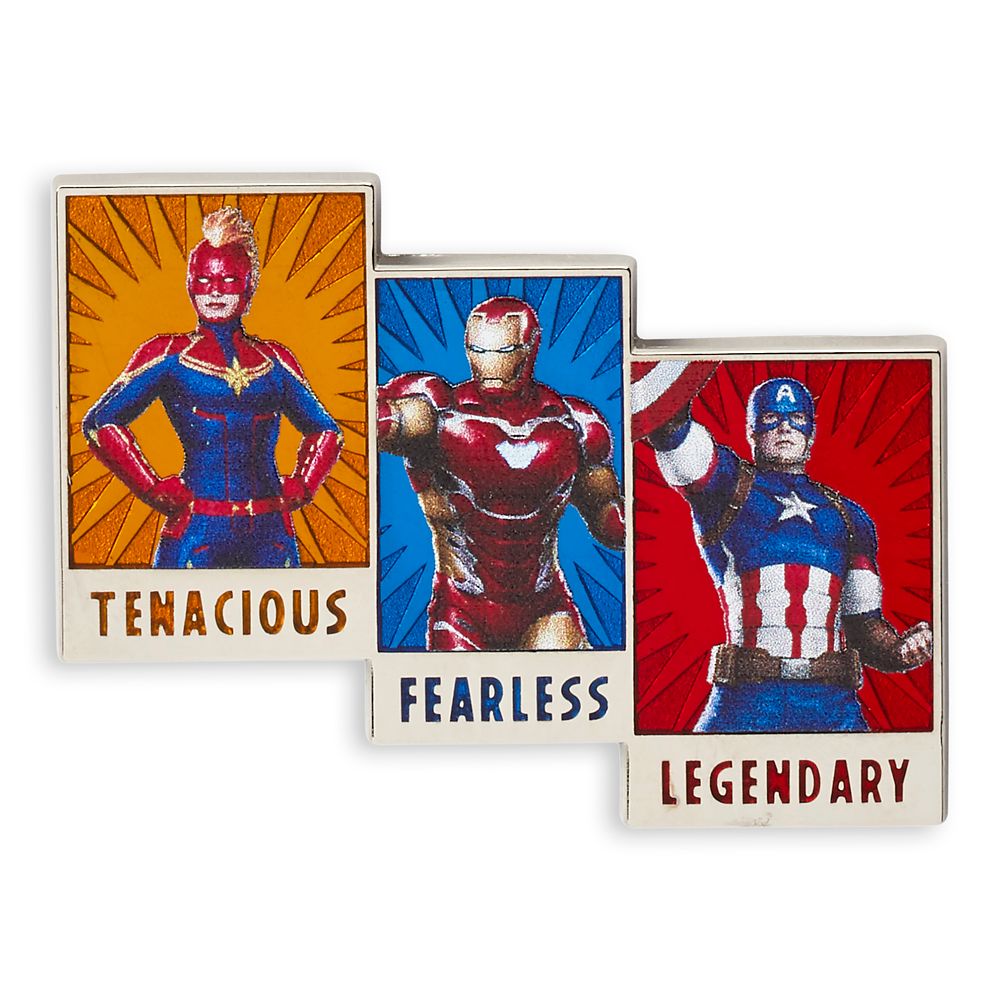 Captain Marvel, Iron Man, and Captain America Pin