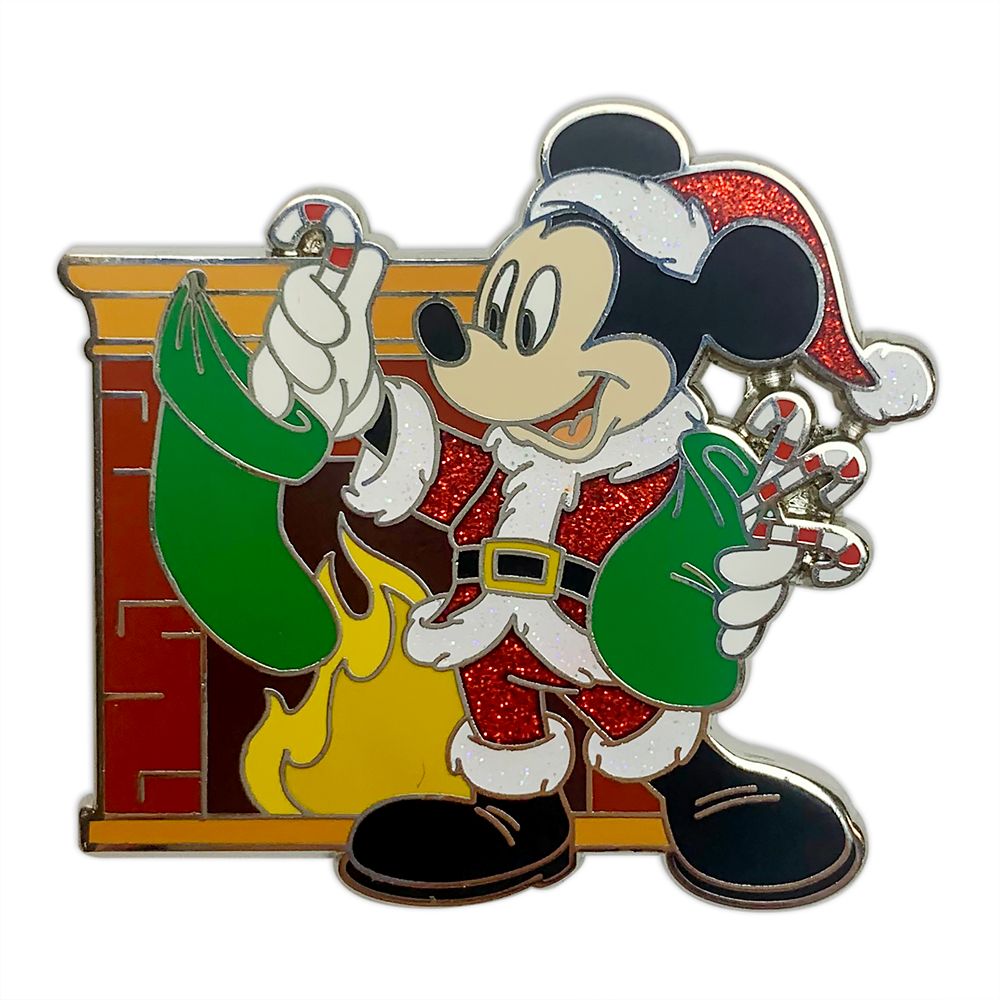 Santa Mickey Mouse Holiday Pin available online for purchase