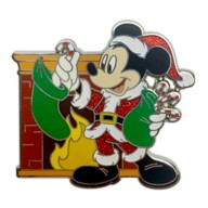 Santa Mickey Mouse Holiday Pin