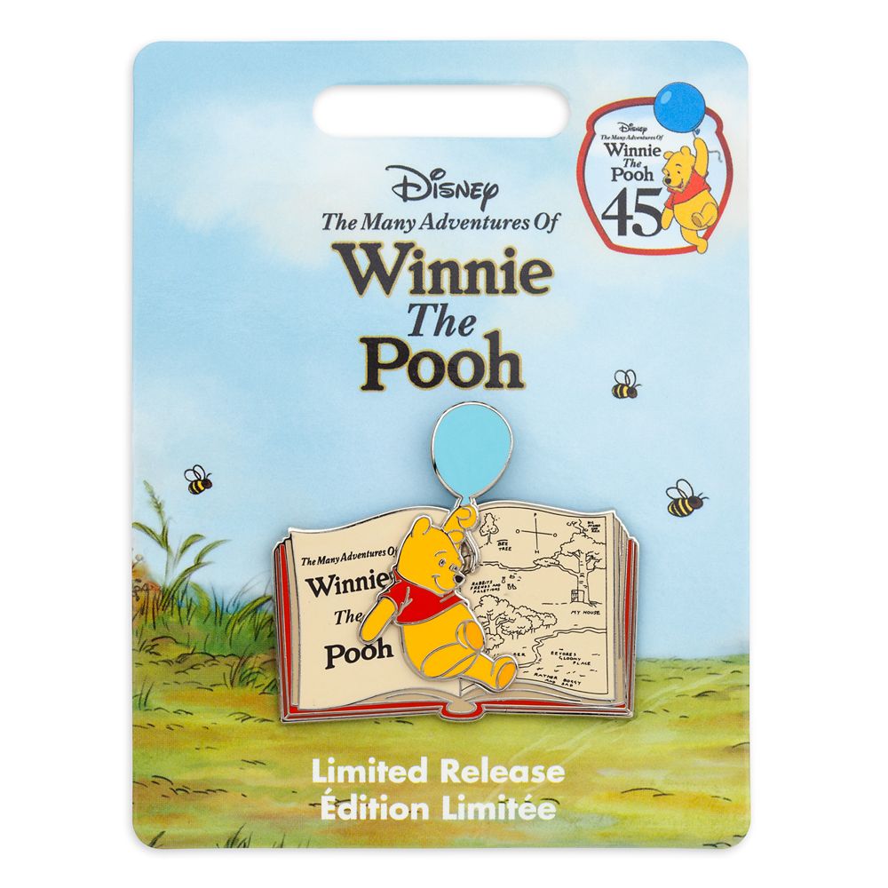 The Many Adventures of Winnie the Pooh 45th Anniversary Pin – Limited Release