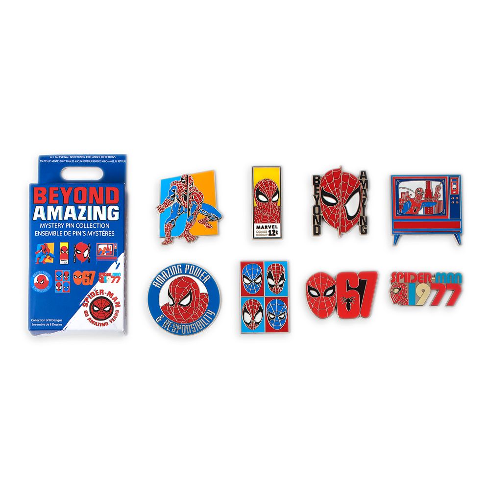 Spider-Man ''Beyond Amazing'' 60th Anniversary Mystery Pin Blind Pack – 2-Pc. – Limited Release