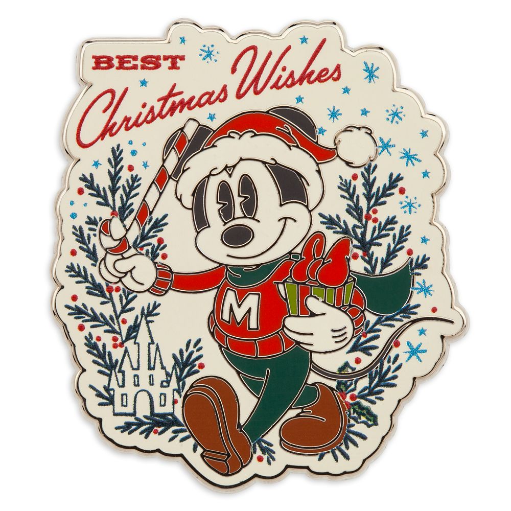 Mickey and Minnie Mouse Holiday Pin Set