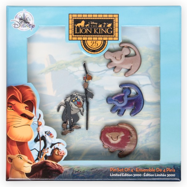The Lion King 25th Anniversary Pin Set – Limited Edition
