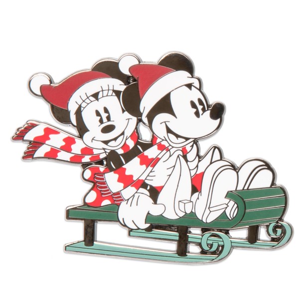 Mickey and Minnie Mouse Holiday Pin – Limited Edition