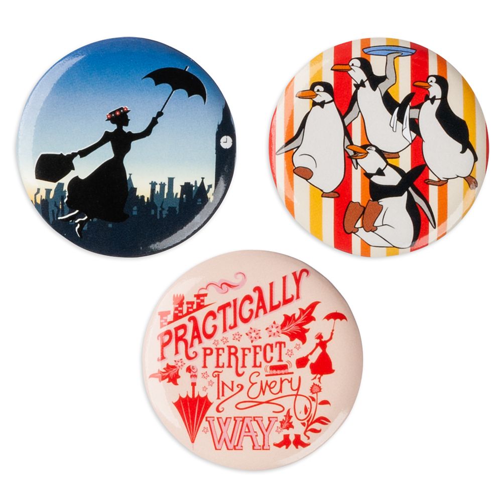 Mary Poppins Button Set