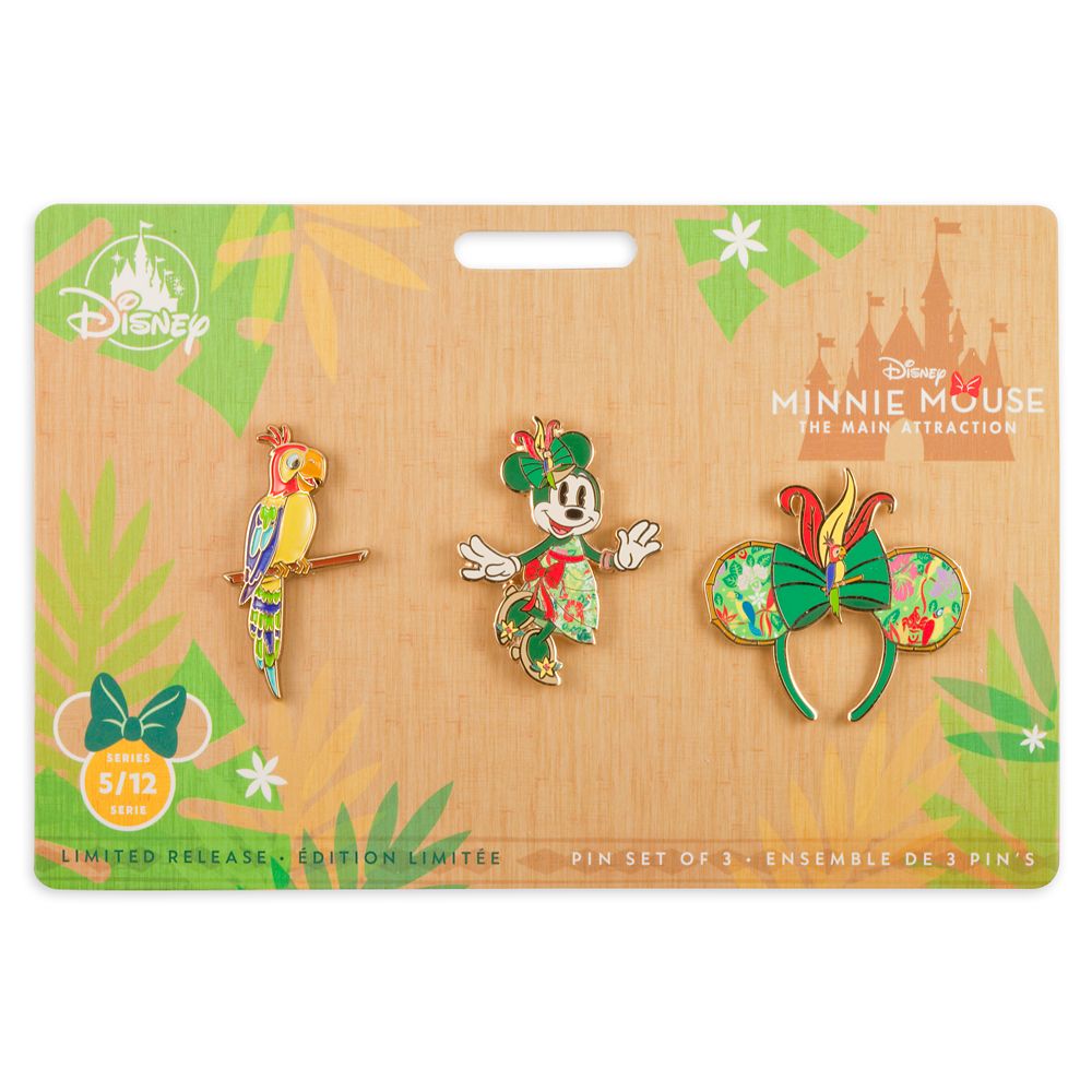Minnie Mouse: The Main Attraction Pin Set – Enchanted Tiki Room – Limited Release