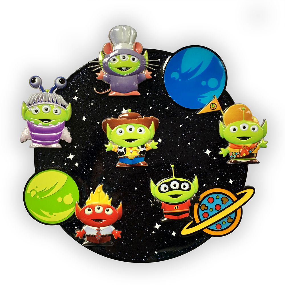 Toy Story Alien Pixar Remix Jumbo Pin Set – Limited Edition – Disney® Visa® Cardmember Exclusive