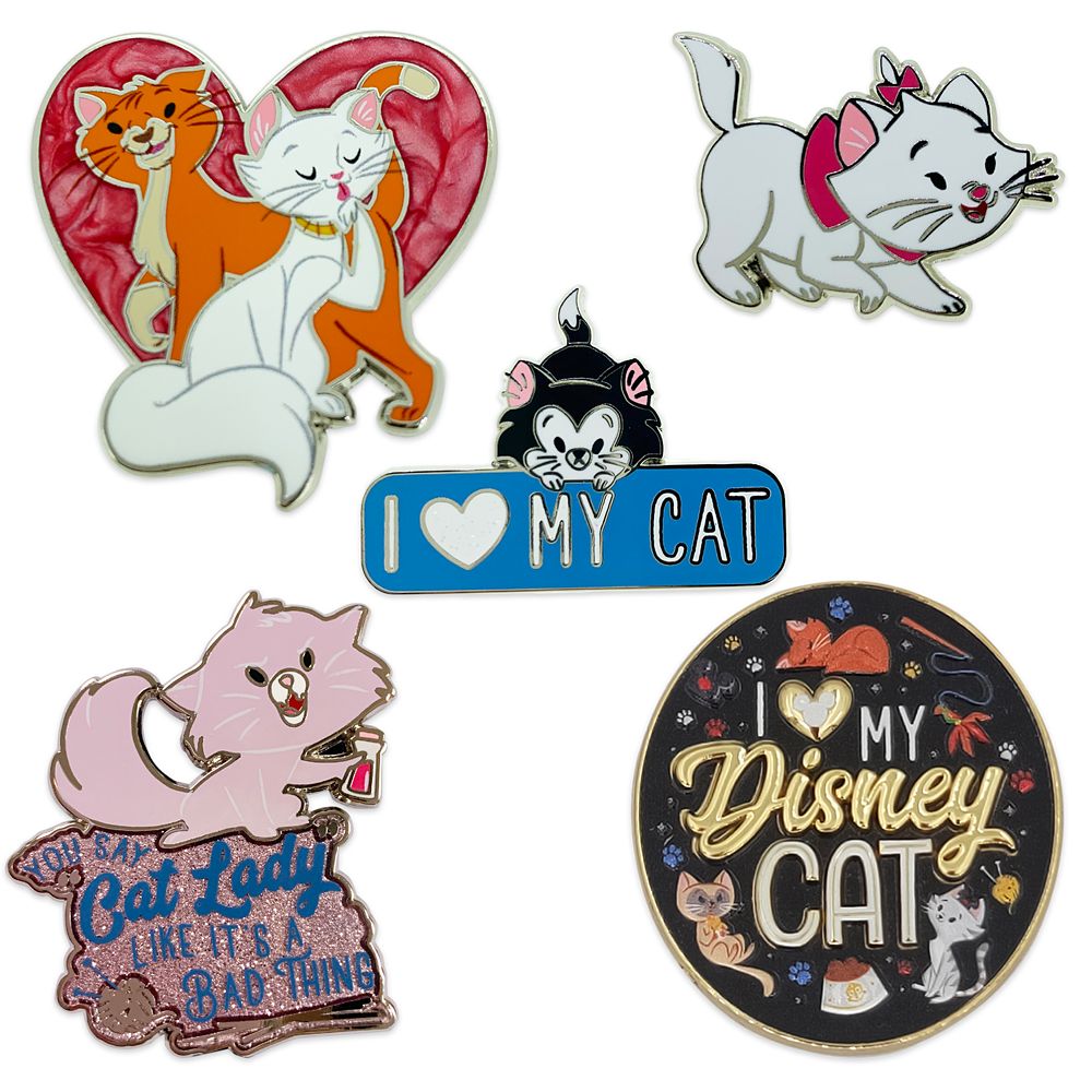 Disney Cats Pin Set is available online