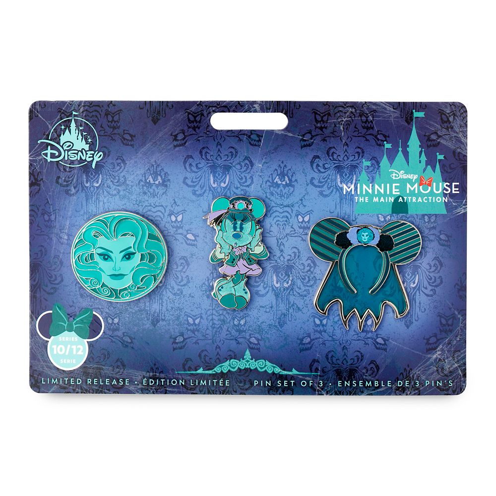 Minnie Mouse: The Main Attraction Pin Set – The Haunted Mansion – Limited Release