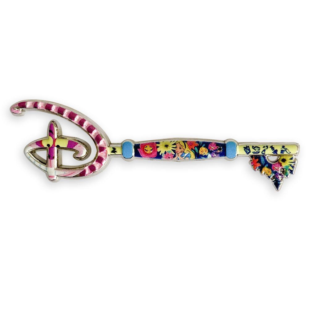 Alice in Wonderland 70th Anniversary Collectible Key Pin – Special Edition here now