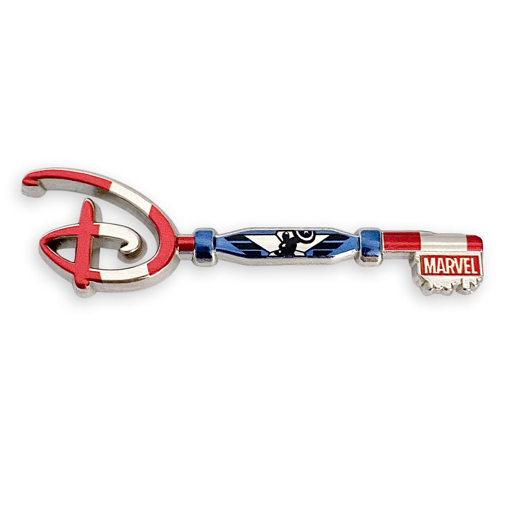 Captain America 80th Anniversary Collectible Key Pin  Special Edition Official shopDisney