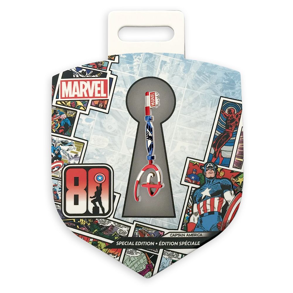 Captain America 80th Anniversary Collectible Key Pin – Special Edition
