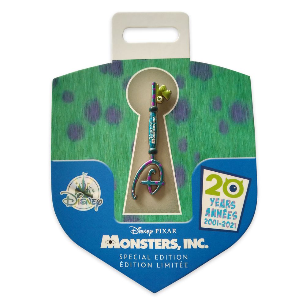 Monsters, Inc. 20th Anniversary Collectible Key Pin – Special Edition