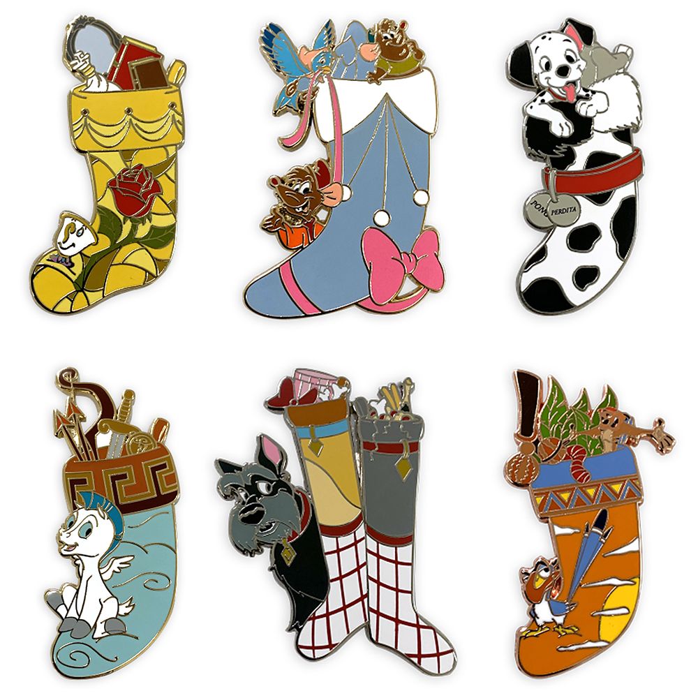 Disney Parks 24Day Holiday Countdown Calendar Mystery Pin Set 2021