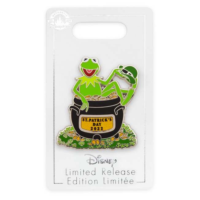 Disney St Patrick’s Day Pin Kermit the Frog 2022 Muppets Pin Limited Release