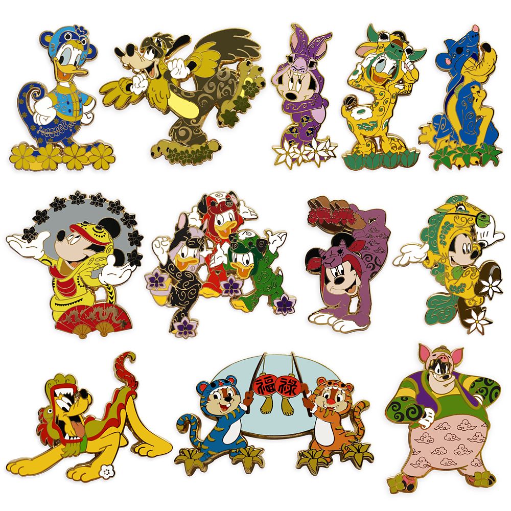 Mickey Mouse and Friends Lunar Zodiac Pin Blind Pack – 2-Pc. – Limited Release available online