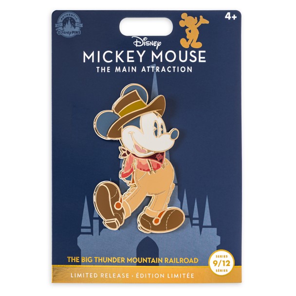 Mickey Mouse: The Main Attraction Pin – Big Thunder Mountain Railroad – Limited Release