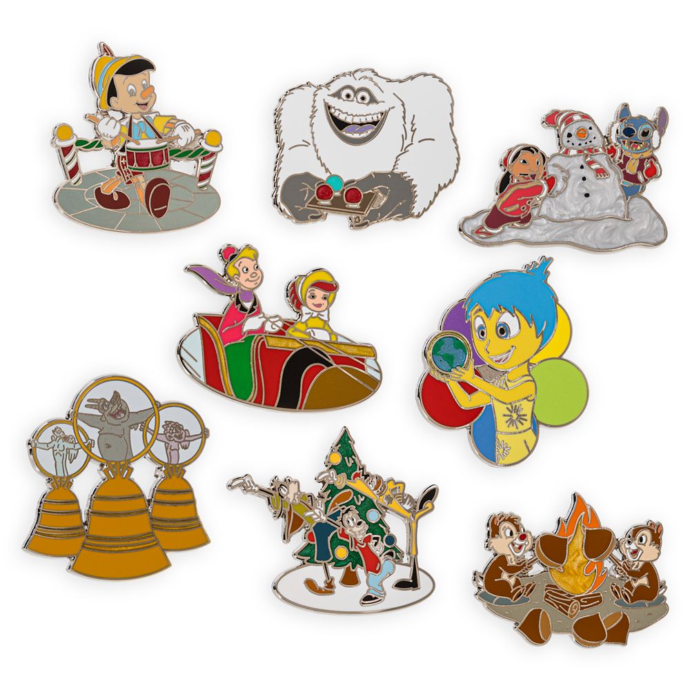 Disney Holiday Mystery Pin Set 2 Pc Has Hit The Shelves For Purchase