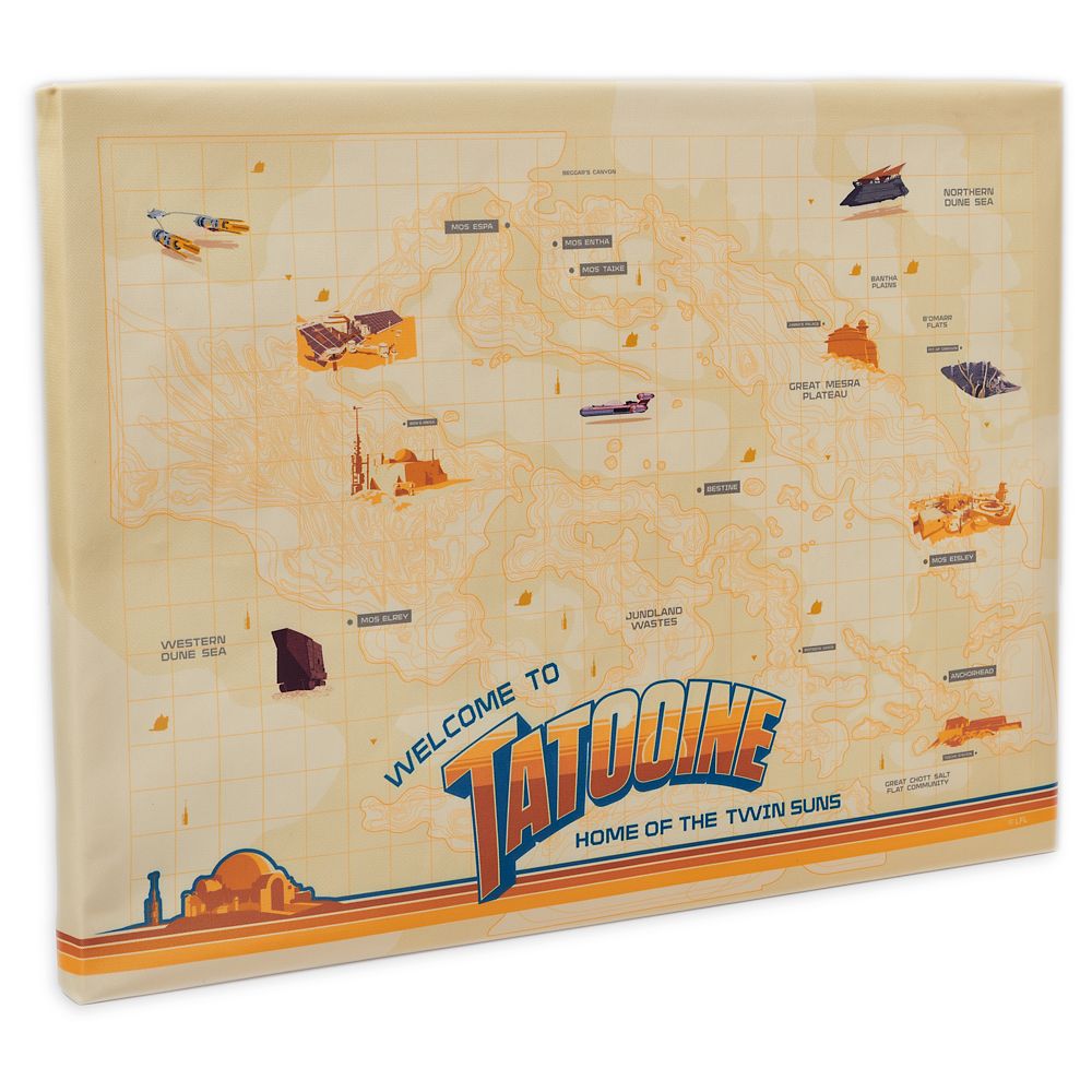 Tatooine Map Pin Board – Star Wars: A New Hope