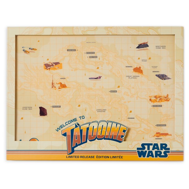 Tatooine Map Pin Board – Star Wars: A New Hope