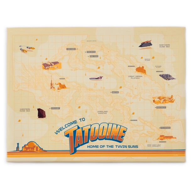 Tatooine Map Pin Board – Star Wars: A New Hope