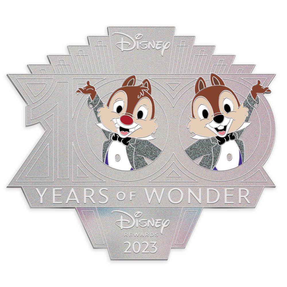 Chip ‘n Dale Disney100 Pin – Disney Visa Cardmember Exclusive 2023 – Limited Release – Buy Now