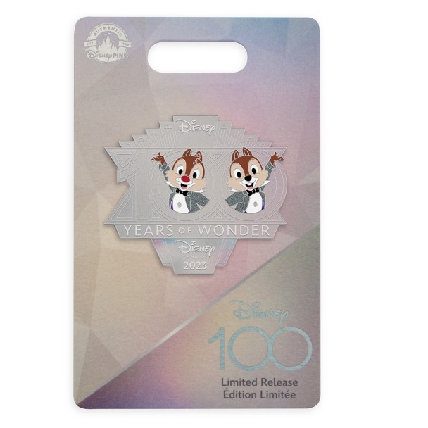 Chip 'n Dale Disney100 Pin – Disney Visa Cardmember Exclusive 2023 – Limited Release